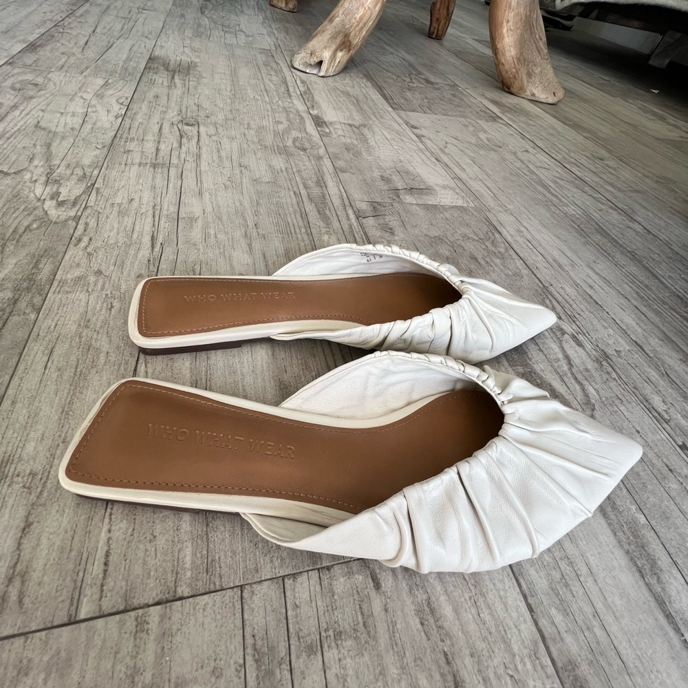 WHO WHAT WEAR, flat shoes, size 8